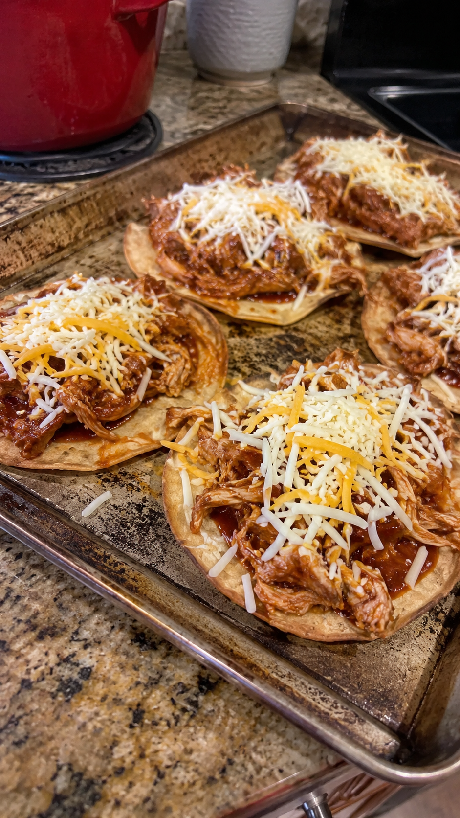 Barbecue Chicken Tostadas