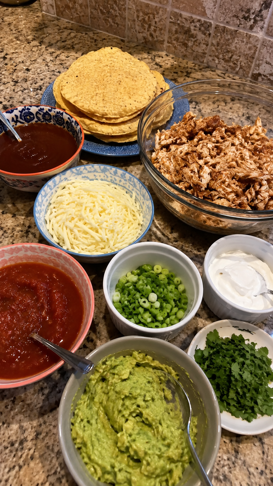 Barbecue Chicken Tostadas