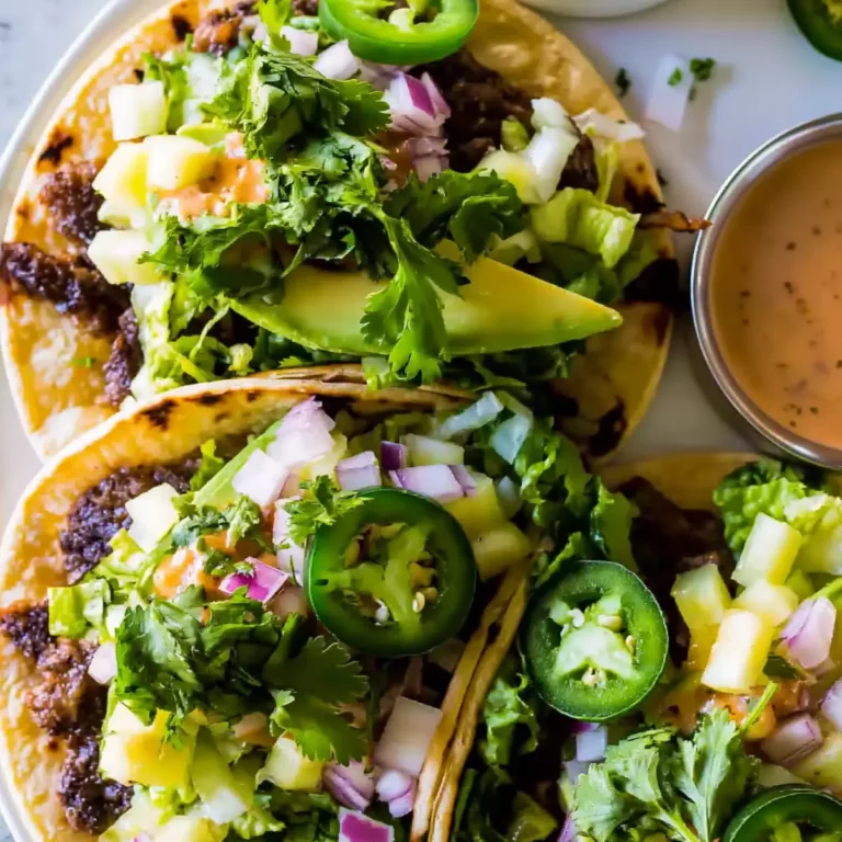 Smashed Burger Tacos