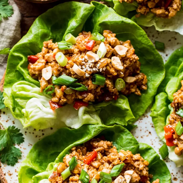 Asian Chicken Lettuce Wraps