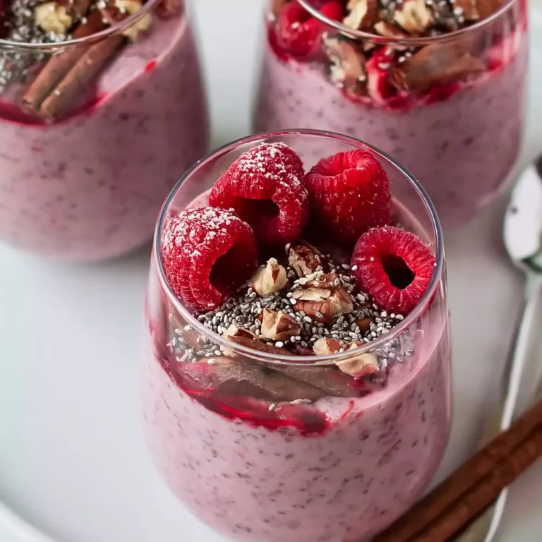 Blended Raspberry Chia Pudding
