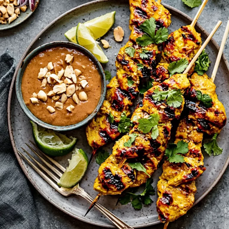 Chicken Satay with Peanut Sauce