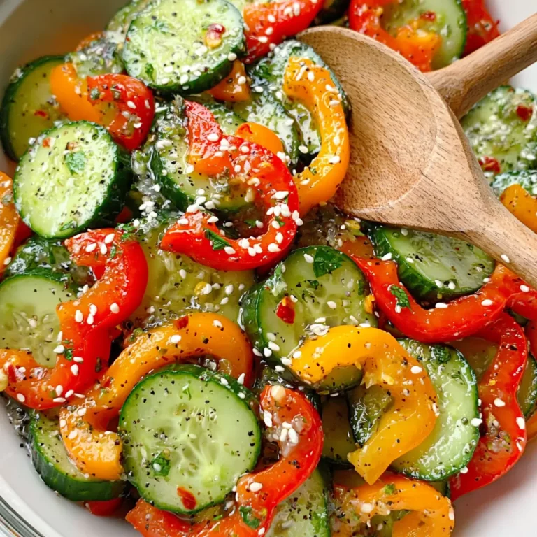 Cucumber and Bell Pepper Salad