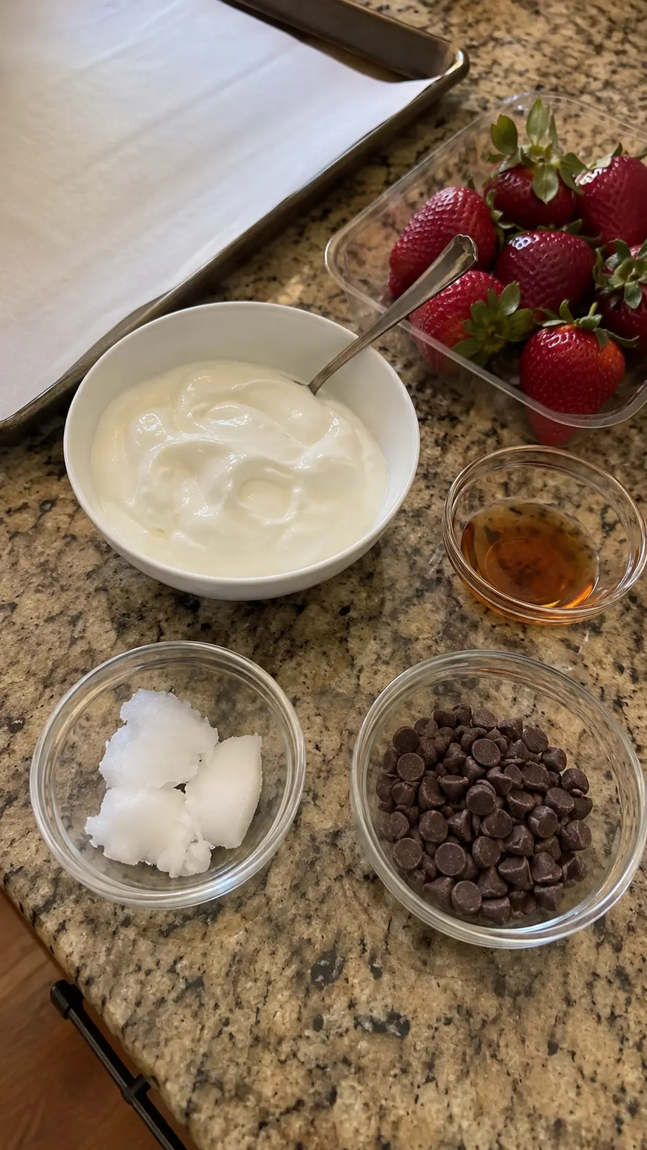 Frozen Chocolate Covered Strawberry Yogurt Clusters