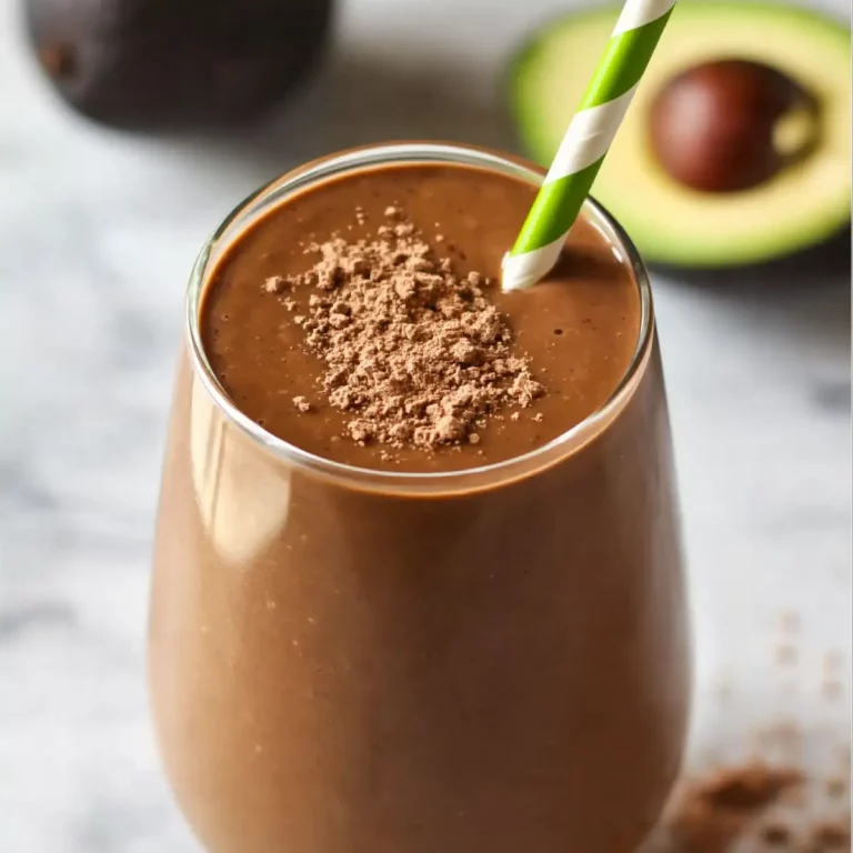 Healthy Chocolate Avocado Smoothie