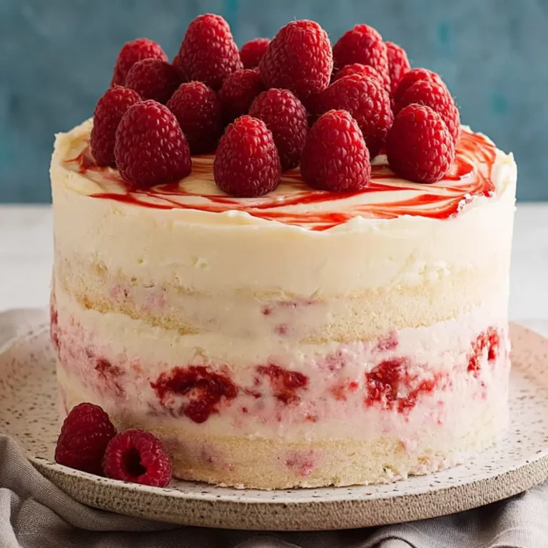 Lemon and Raspberry Layer Cake
