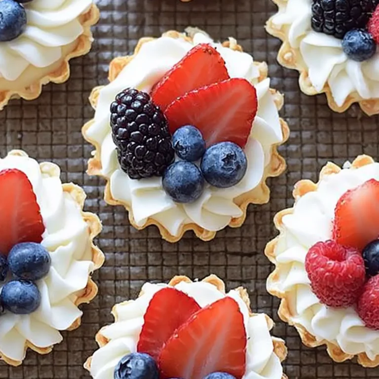Mini Berry Tarts for 4th of July
