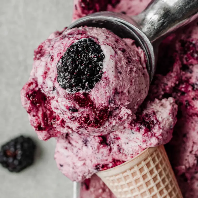 No Churn Mulberry Ice Cream
