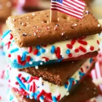 Patriotic Ice Cream Sandwiches