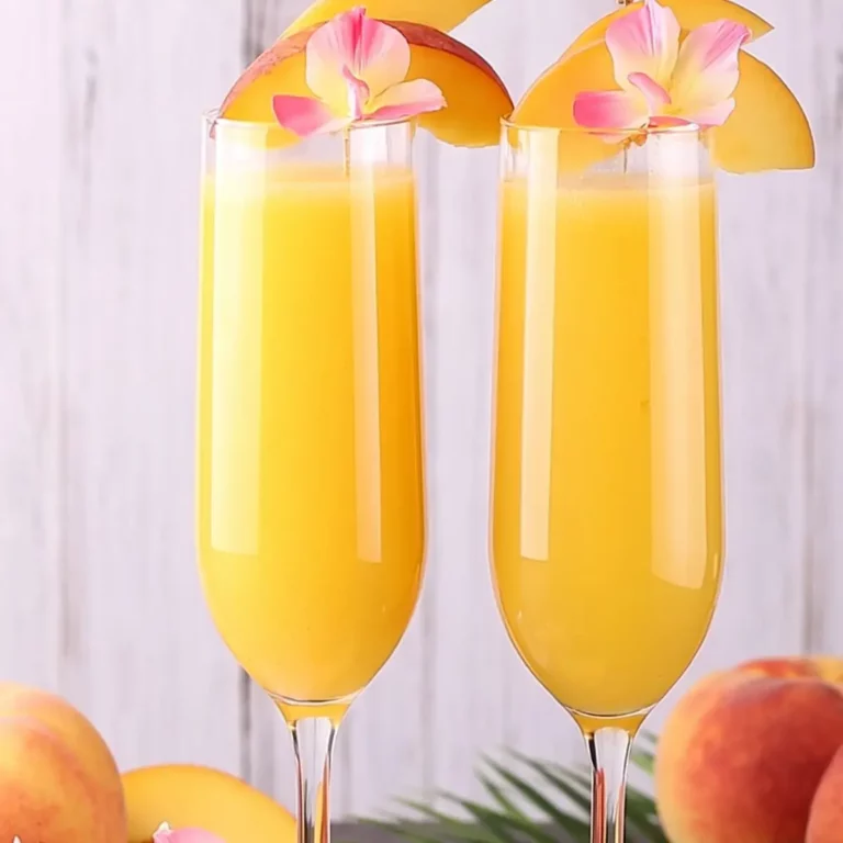 Peach Bellini Mocktail
