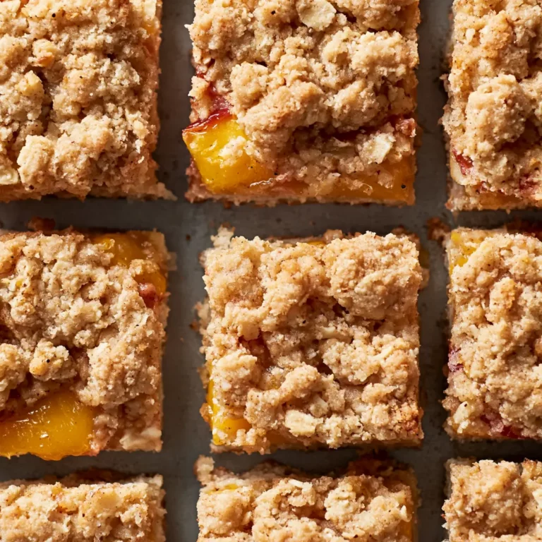 Peach Crumble Bars