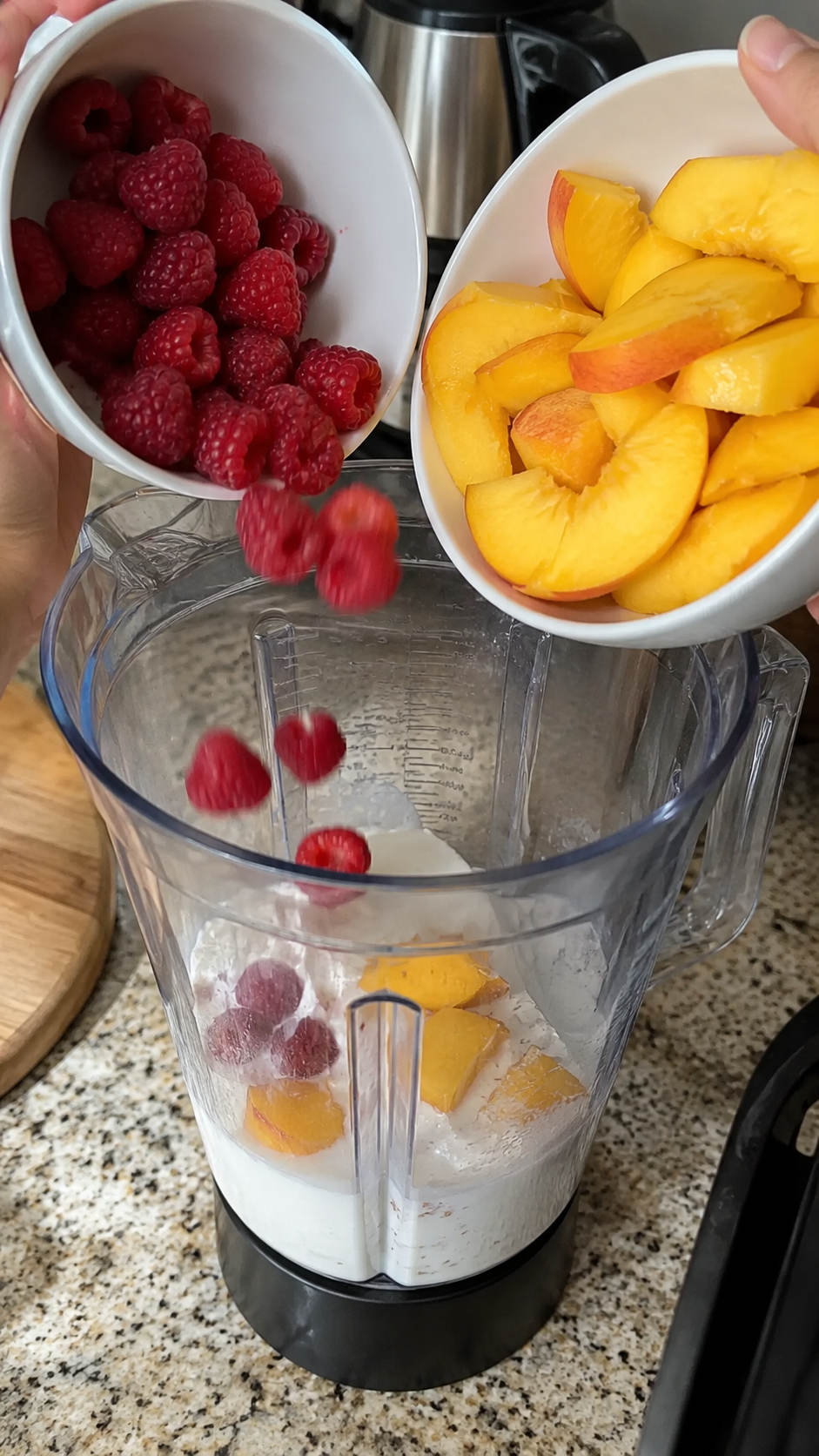 Raspberry Peach Smoothie