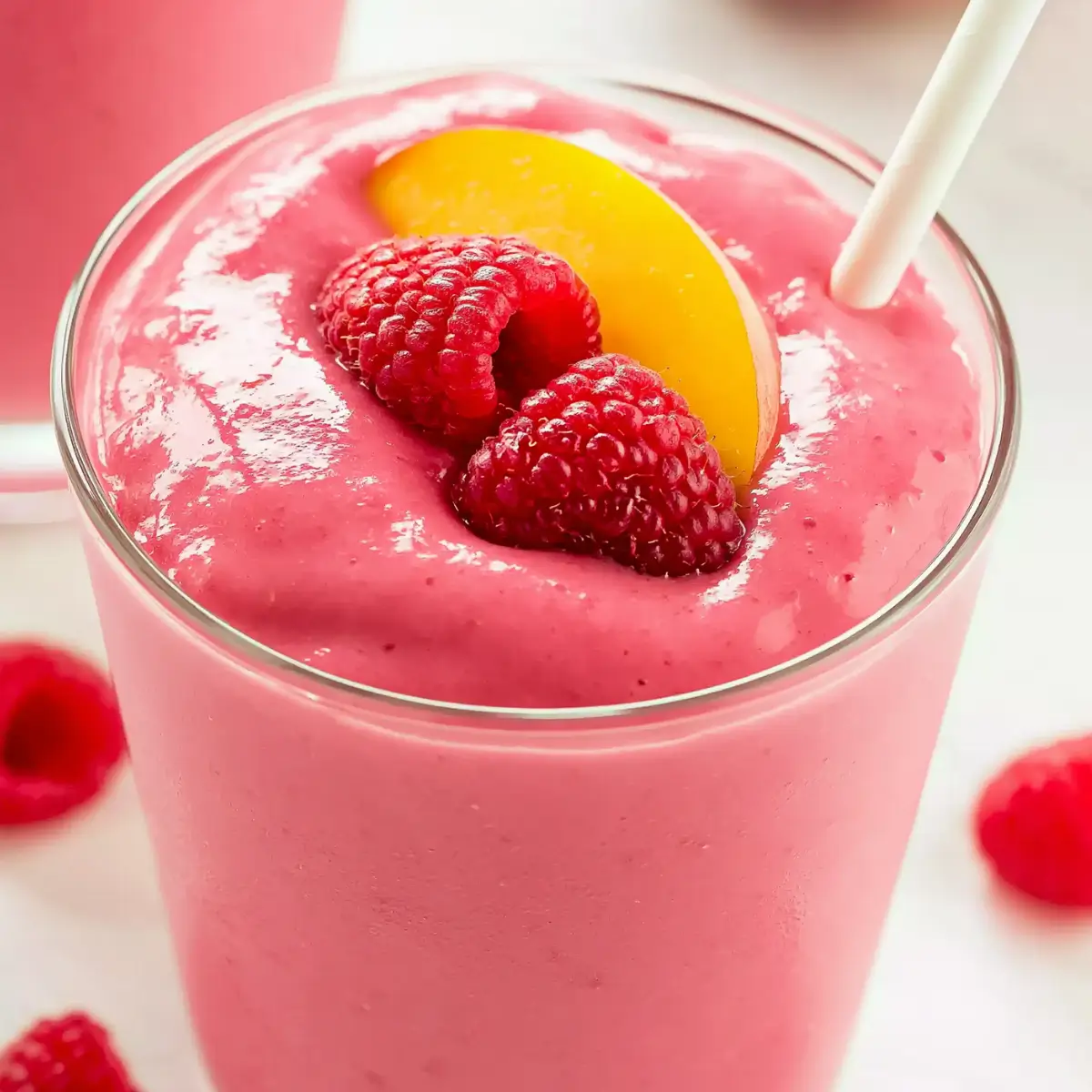 Raspberry Peach Smoothie