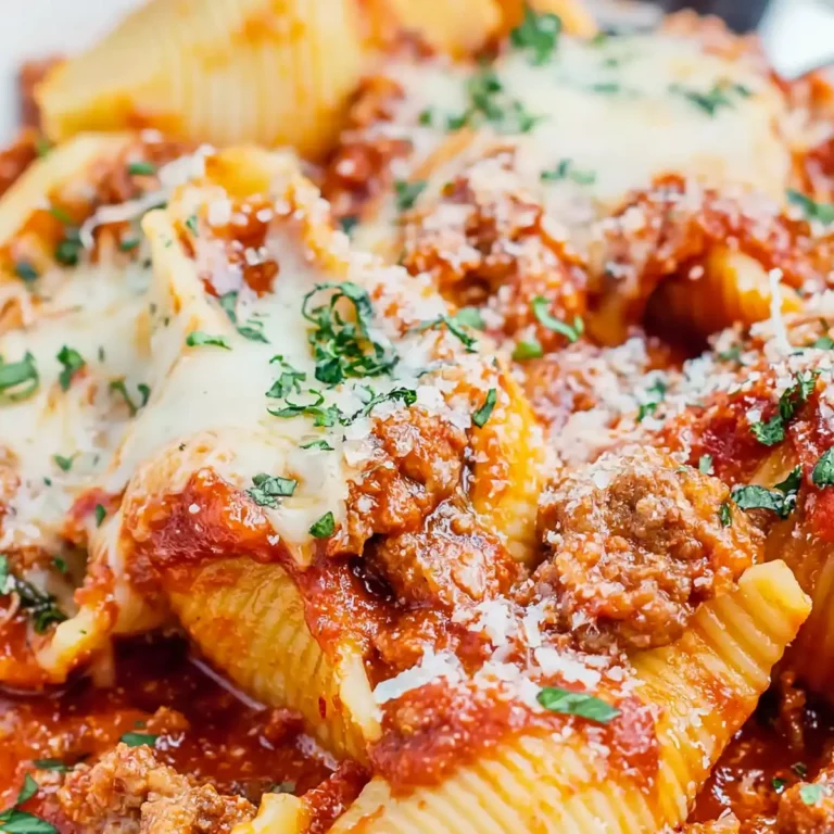 Stuffed Shells with Spinach & Italian Sausage