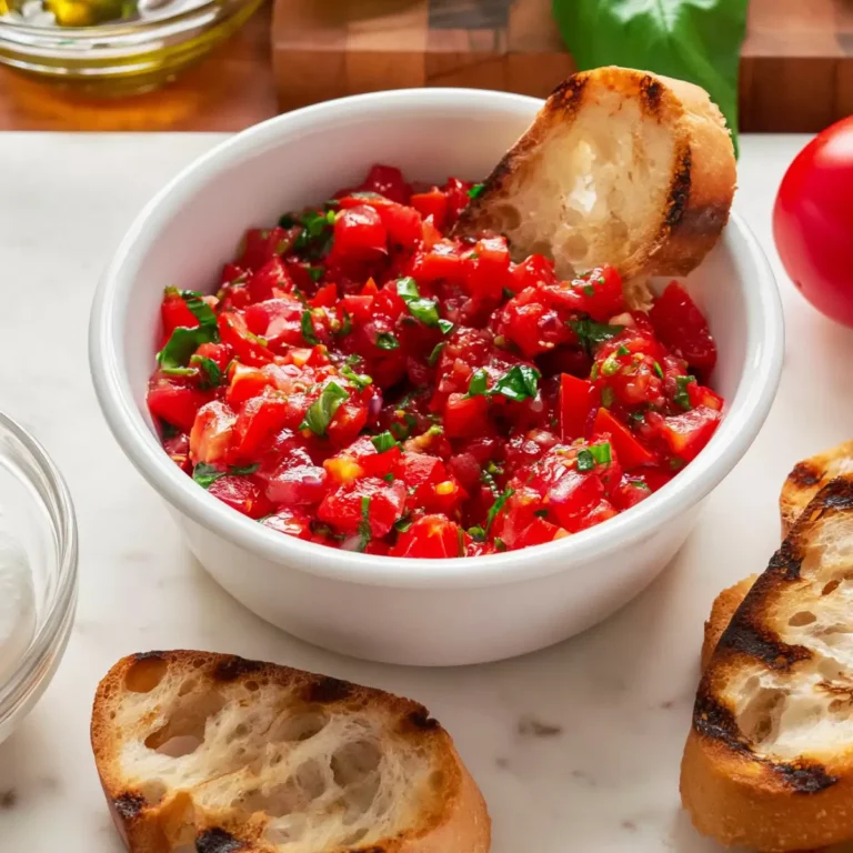 Fresh Tomato Bruschetta Dip