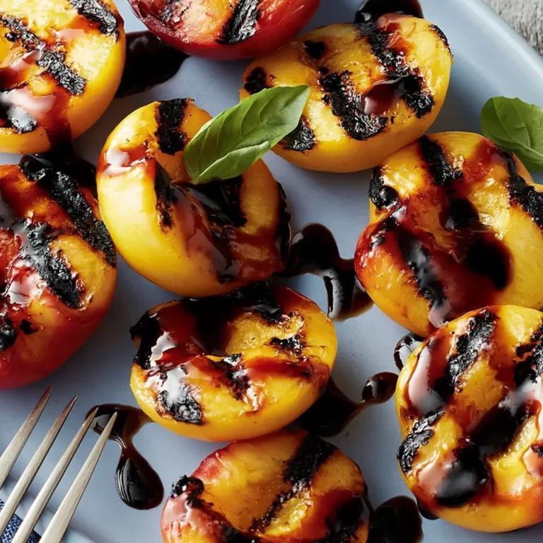 Grilled Stone Fruits with Balsamic Syrup