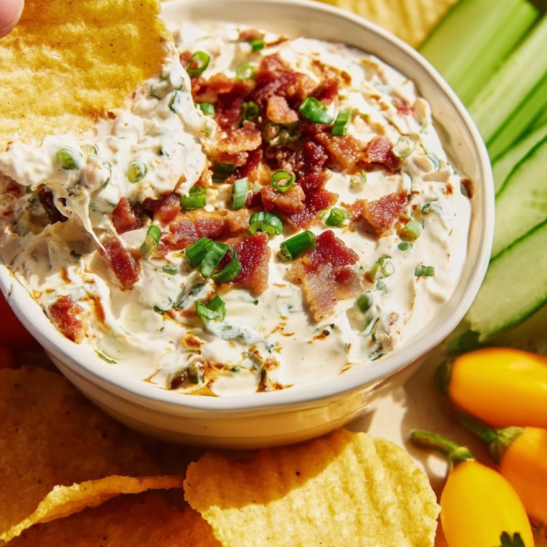 High Protein Crack Dip served as a creamy protein-packed appetizer with cheese, bacon, and ranch flavors