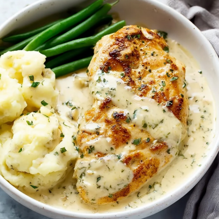 Ranch Chicken with creamy ranch sauce served for an easy family dinner