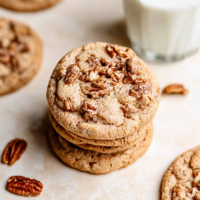 Maple Pecan Cookies with pecans and maple icing on a plate